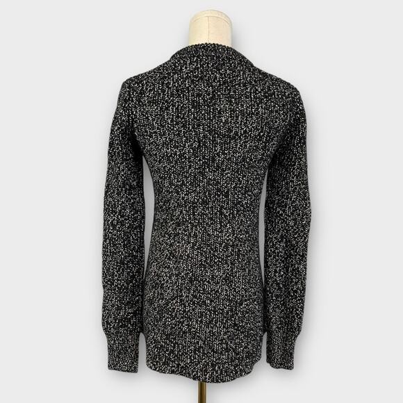 Athleta Sierra Wool Blend Crewneck Sweater in Black Marl Size XS - Picture 4 of 7